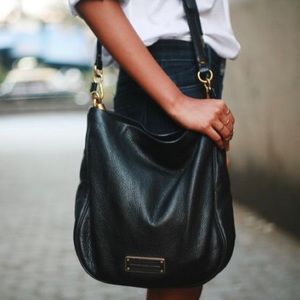 Marc by Marc Jacob’s Too Hot To Handle Leather Hobo Bag Black
